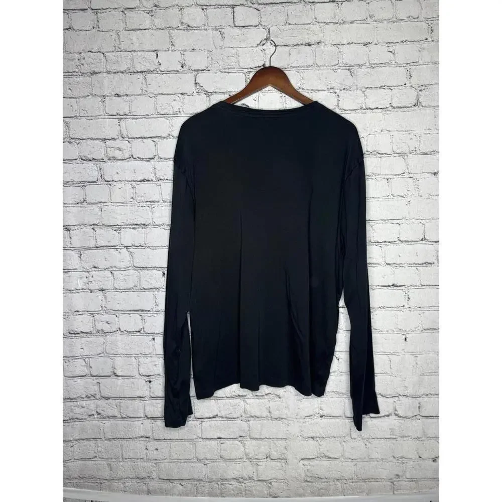 Banana Republic‎ Luxe Touch Performance Men's Long Sleeve Shirt XL Black